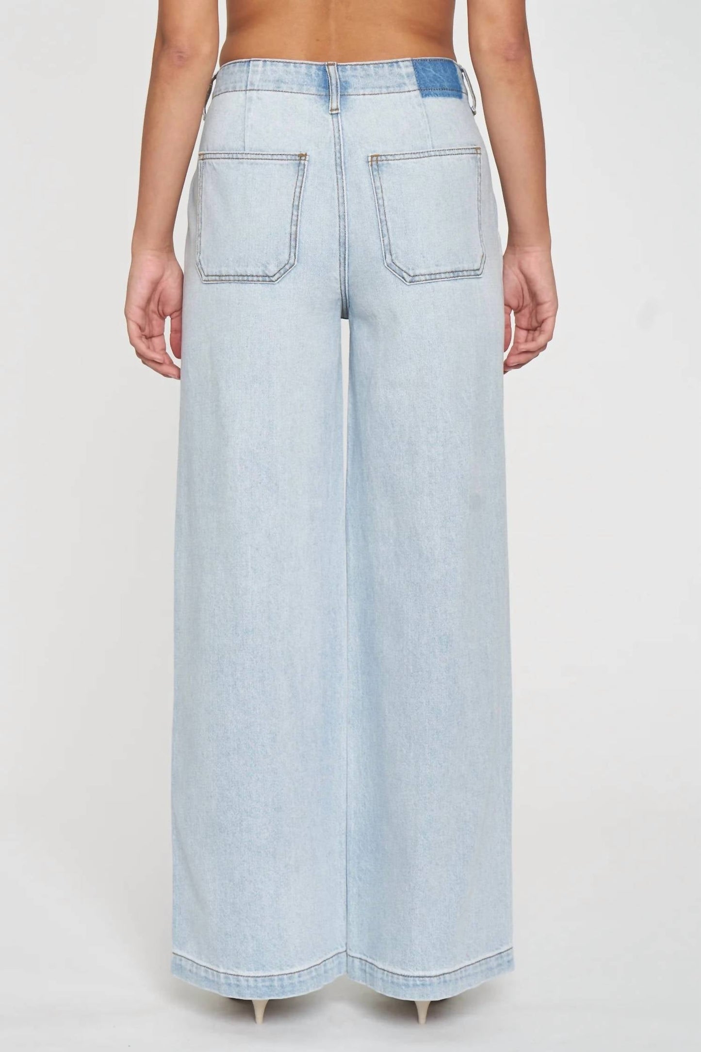Daze - Women's Kickback High Rise Denim Wide Leg Jeans