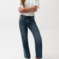 Pistola - Lexi Mid Rise Bowed Straight Jeans