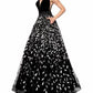 Abby Paris - Velvet floral gown