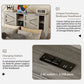 3-Pieces Bedroom Set Queen Size Farmhouse Platform Bed with Storage Headboard and Charging Station