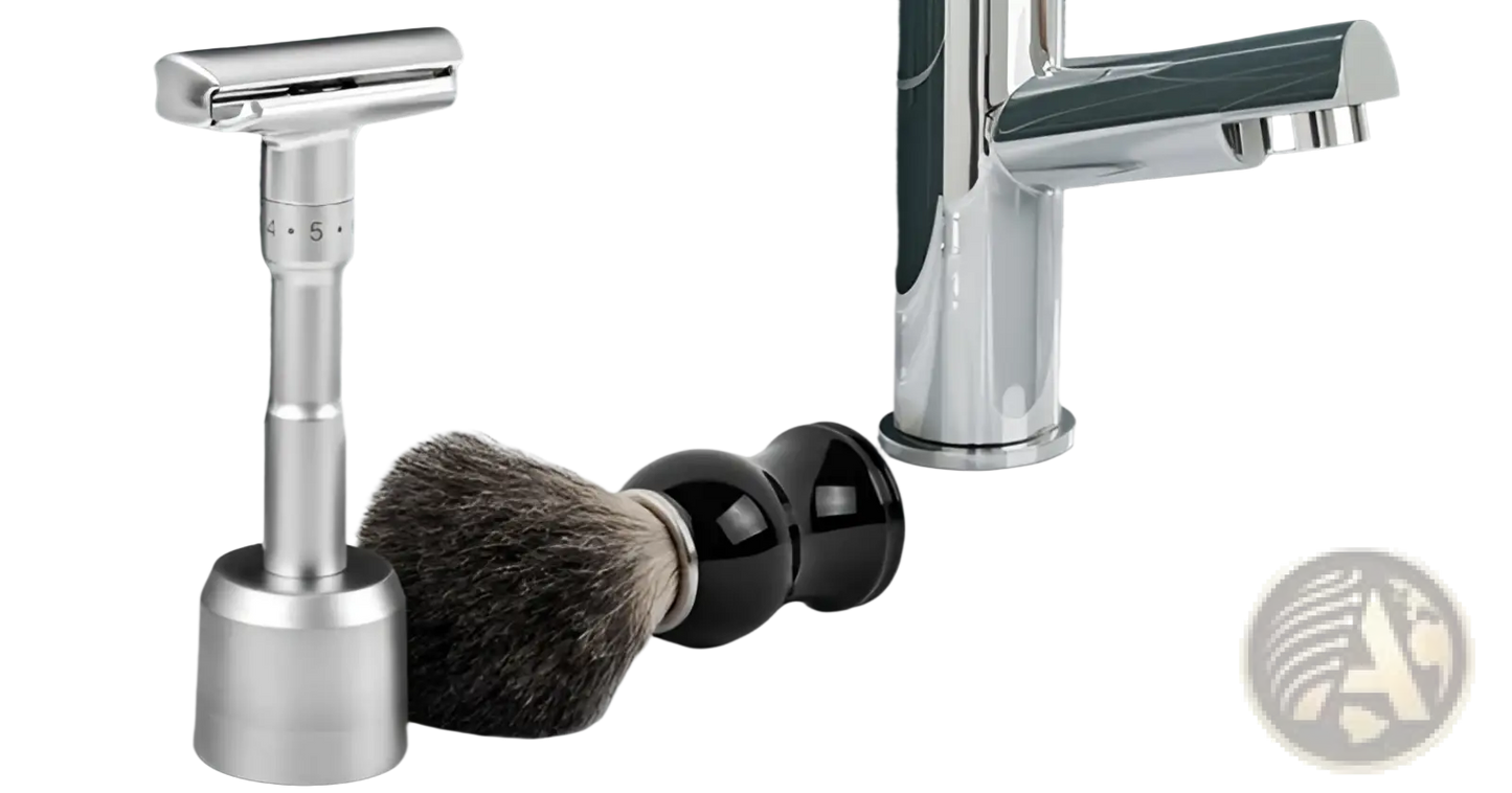 Badger Hair Shaving Brush with Black Ceramic Handle