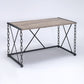 Jodie Console Table Rustic Oak / Antique Black