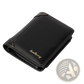 Baellerry Men's Trifold Pu Leather Zipper Wallet with 14 Card Slots