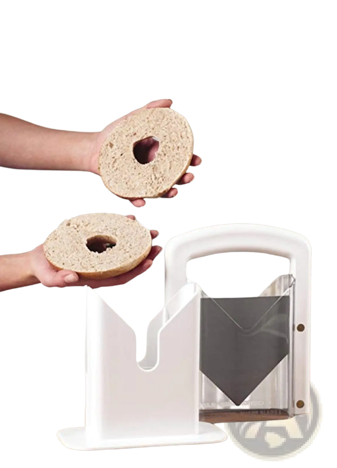 Bagel Slicer Guillotine with Safety Guard and Blade