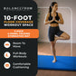 BalanceFrom Fitness 120x48in All Purpose Folding Gymnastics Mat, Blue (2 Pack)