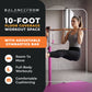 BalanceFrom Fitness 120 x 48 Inch Exercise Mat & Adjustable Gymnastics Bar, Pink