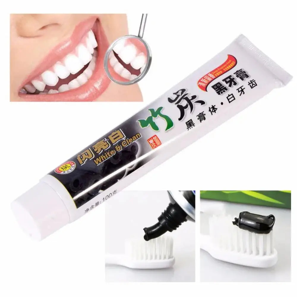 Bamboo Charcoal Whitening Toothpaste for Deep Stain Removal