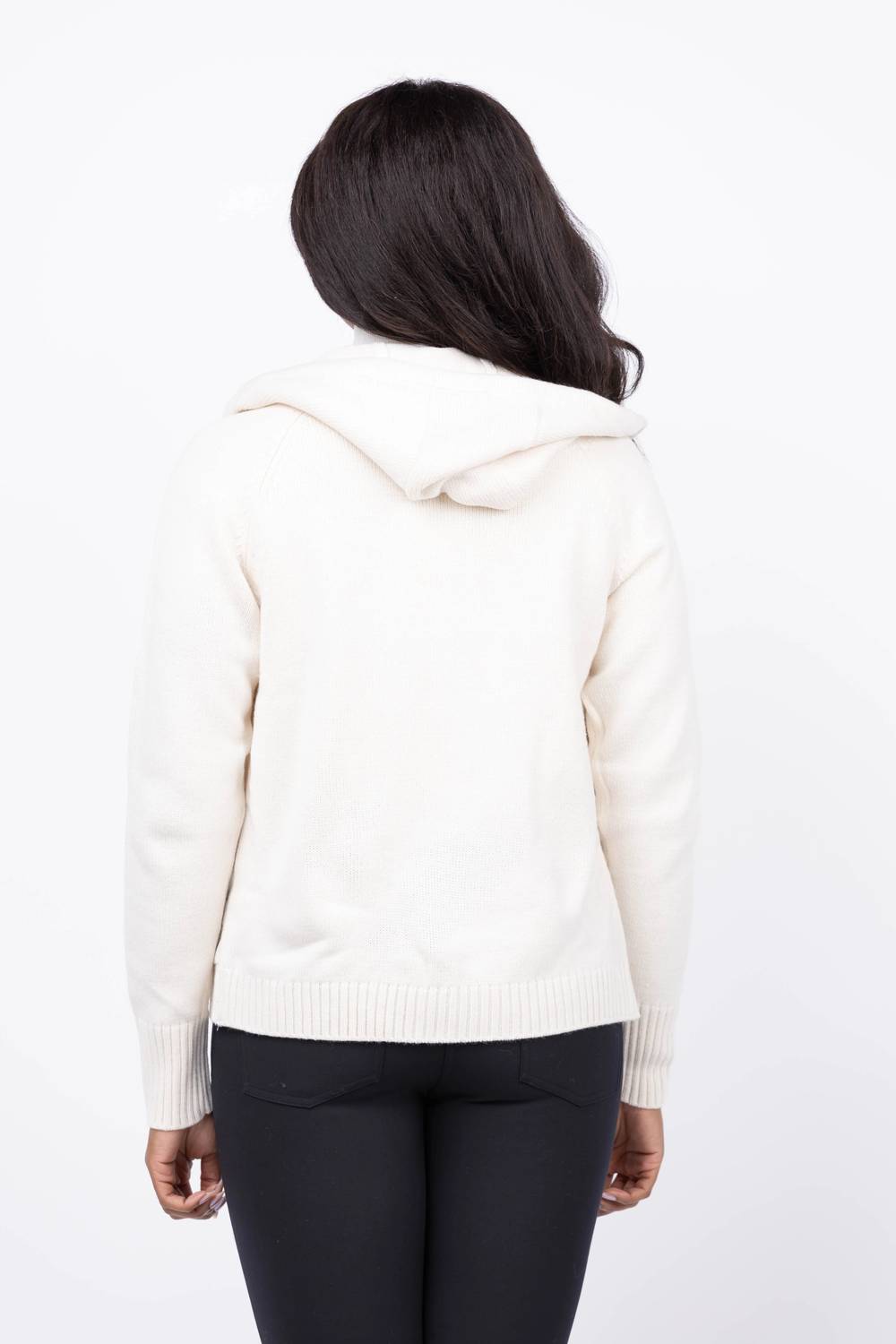 Elliott Lauren - QUILTED FRONT ZIP SWEATER JACKET
