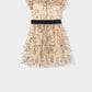 Abel & Lula - Kid's Scattered Hearts Short Sleeve Tulle Mini Dress