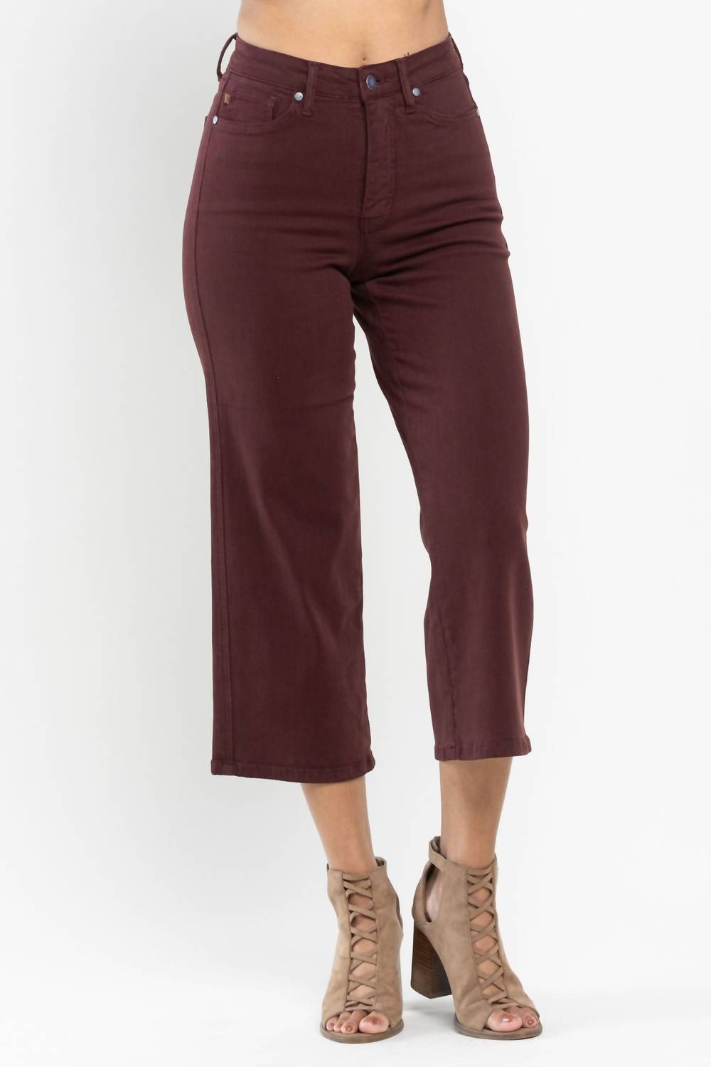 Judy Blue - High Waist Tummy Control Wide Leg Pants