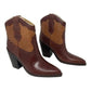 Marc Fisher - Women's Gona Western Leather Heeled Ankle Boot Bootie