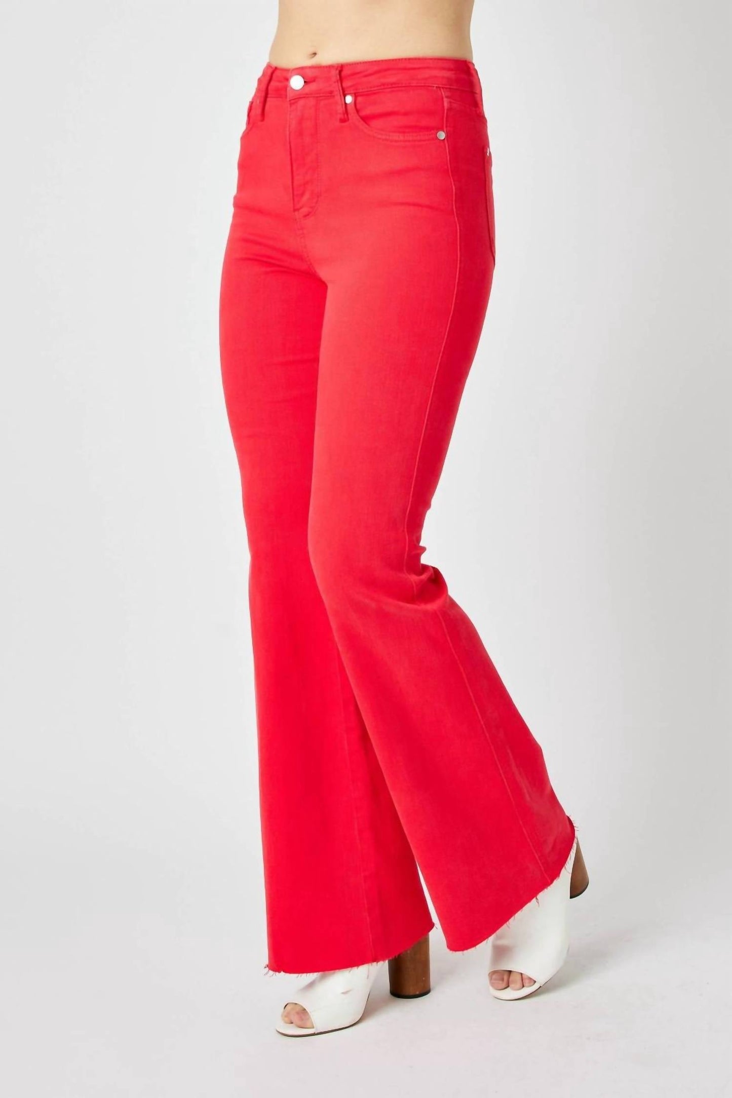 Judy Blue - Waist Tummy Control Garment Flare Denim Jeans