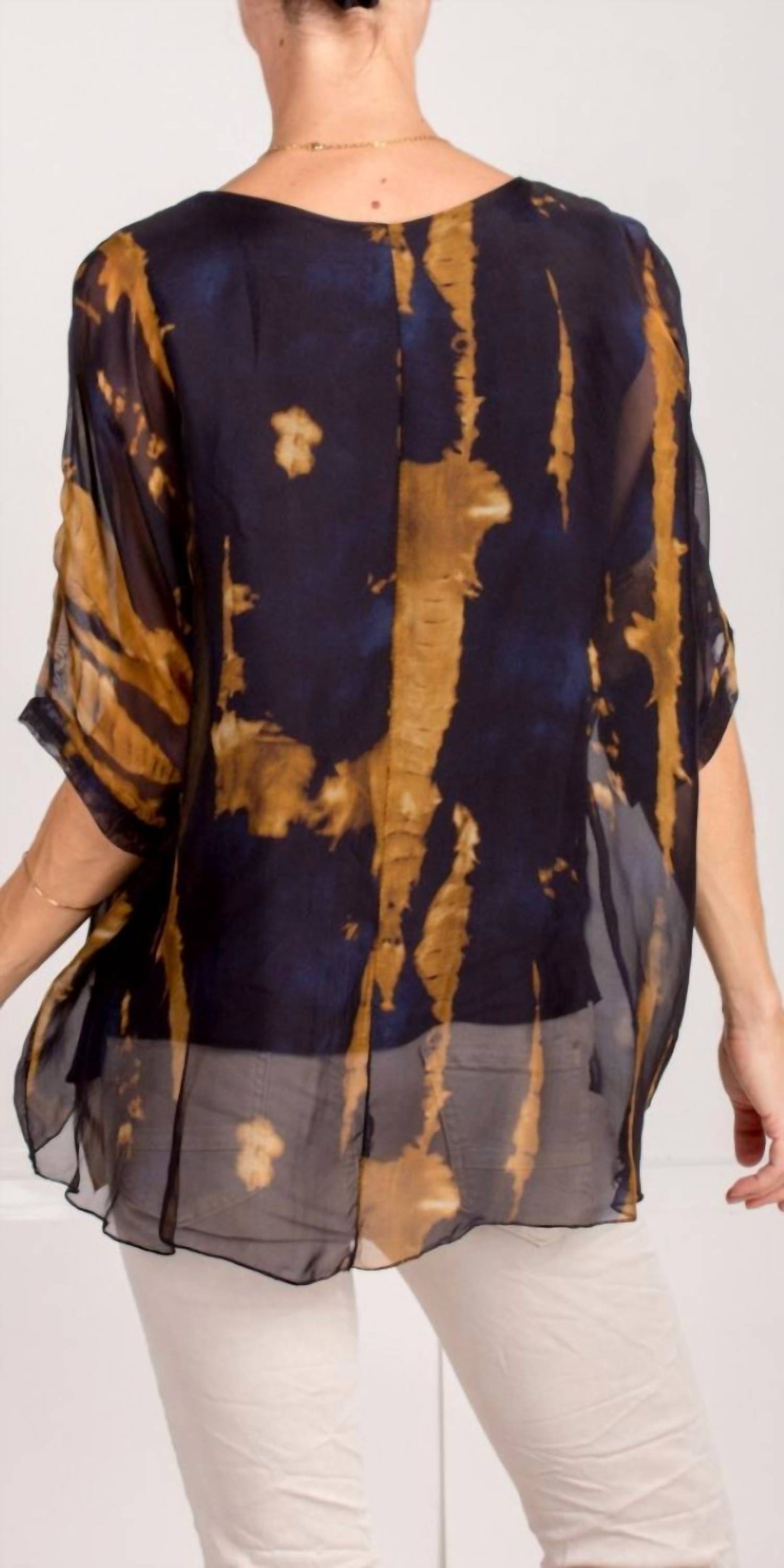Gigi Moda - Carmelina Acid Wash Silk Kaftan