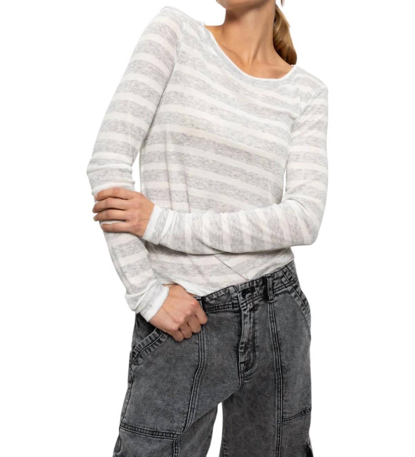 Sanctuary - Femme Crew Stripe Tee
