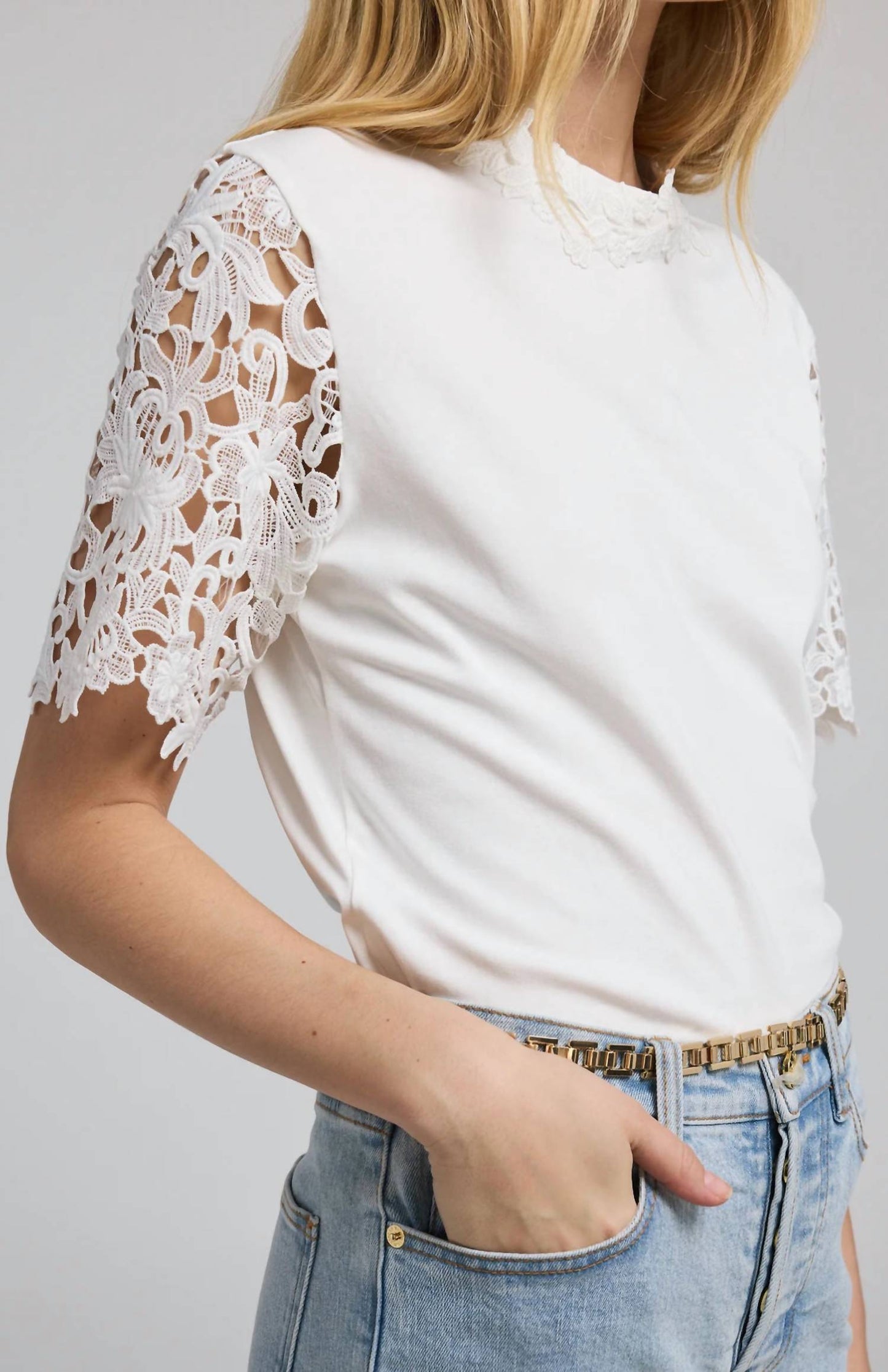 Generation Love - Ramona Lace Combo Top
