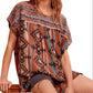 Andree By Unit - Aztec Embroidered Top