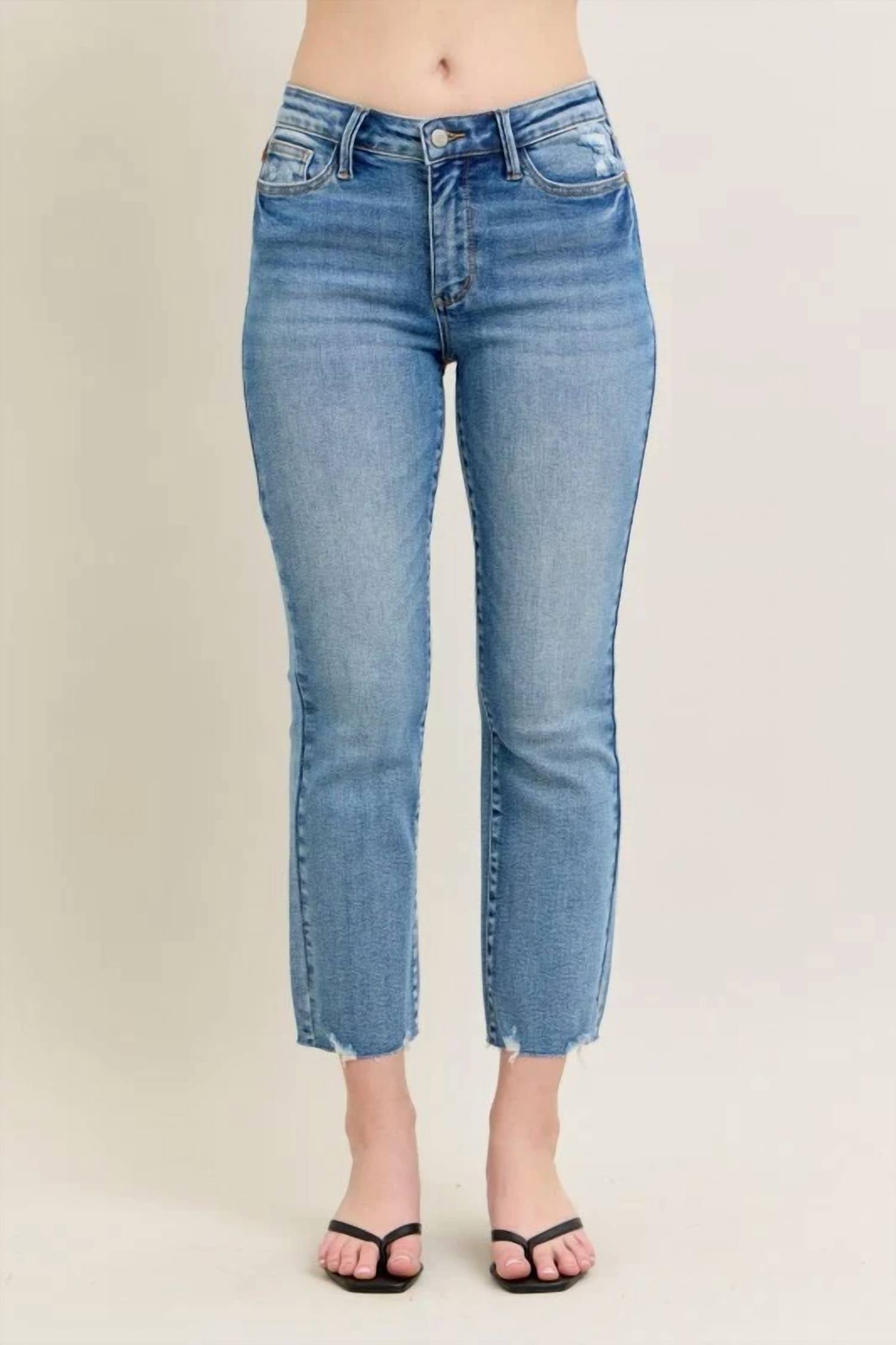 Judy Blue - Mid Rise Kick Hem Flare Jeans