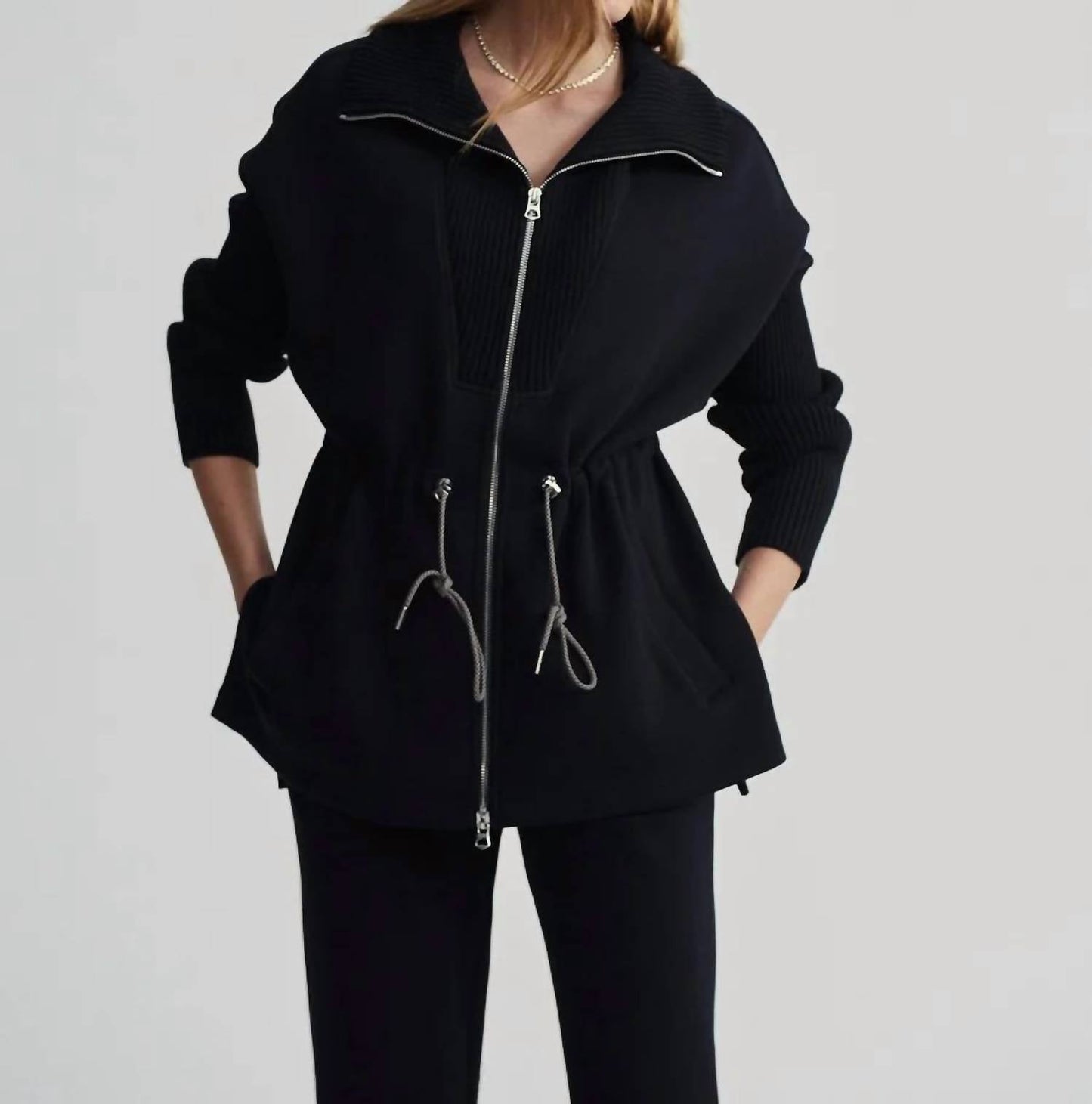 Varley - Palen Longline Zip-through Sweatshirt