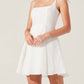 Astr - Ellie Jacquard Pleated Mini Dress
