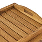 Riviera Bar Cart Natural Stained Acacia Wood Mobile Bar Cart