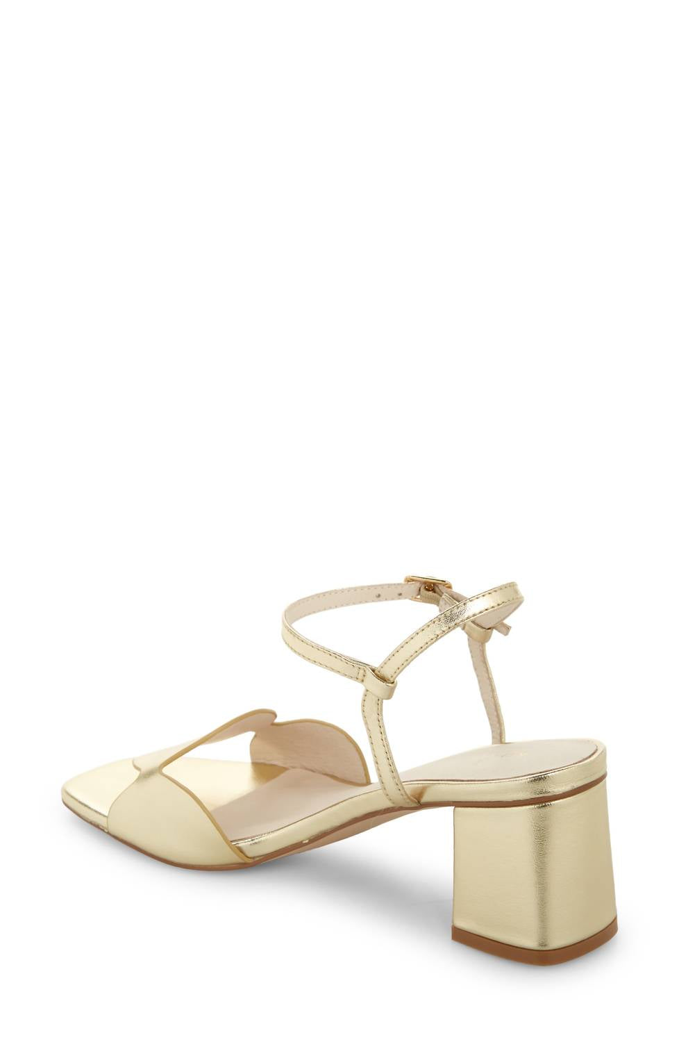 Koko + Palenki - Women's Metallic Leather Sphere Heels