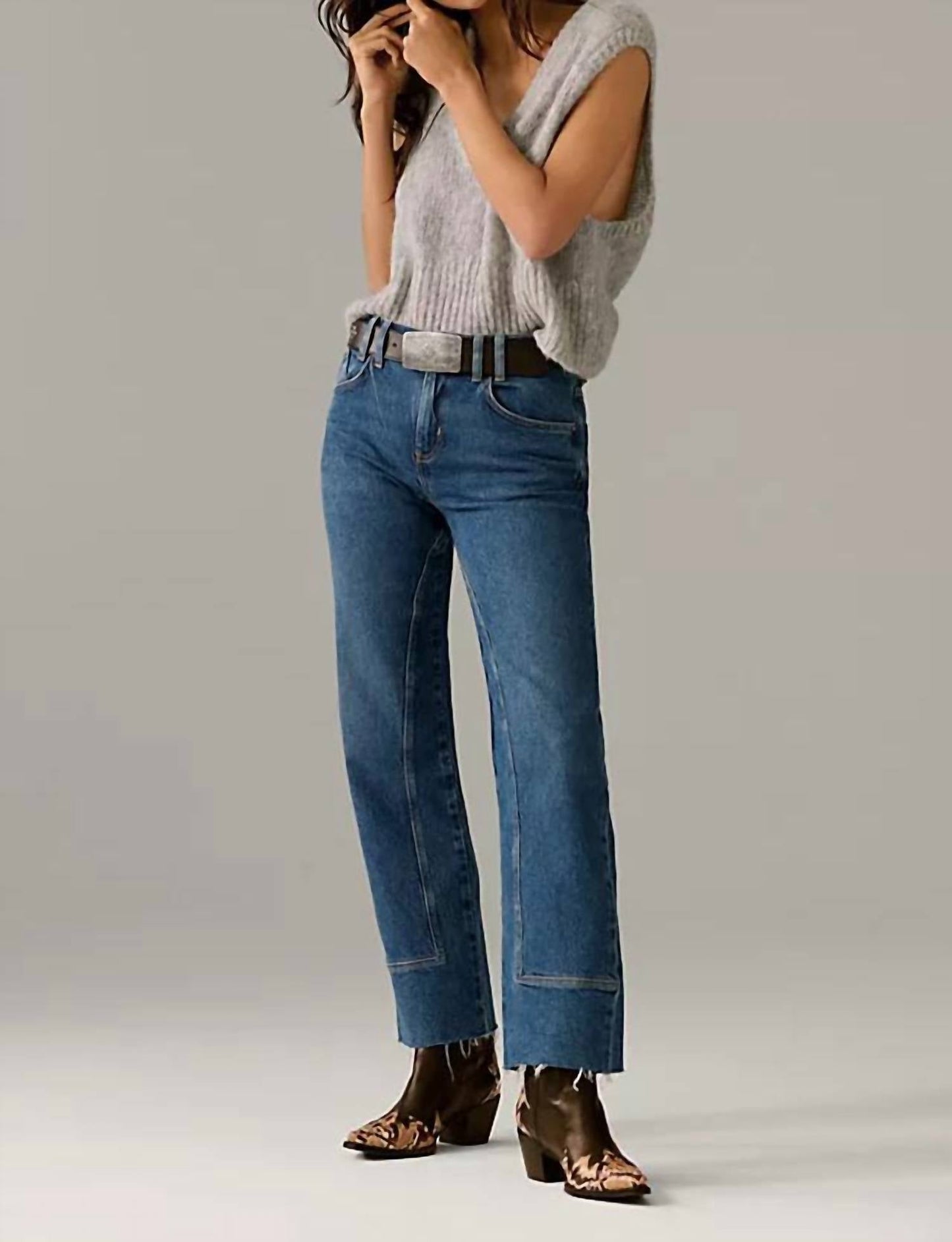 Free People - Risk Taker Mid-rise Straight Jeans