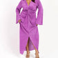 Fashion Szn Curve - Plisse Flare Sleeve Midaxi Dress