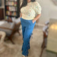 Entro - Diamond Pattern Pointelle Sweater