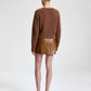A.L.C. - Cowan Glossy Leather Mini Skirt