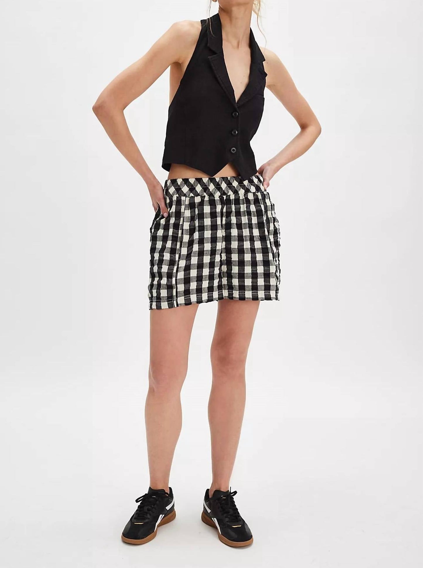 Free People - Seersucker Pull-On Shorts
