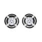 Black Rhodium Plated .925 Sterling Silver Round 1-1/2 cttw Diamond Double Halo 4-Prong Solitaire Milgrain Stud Earrings (H-I Color, I2-I3 Clarity)