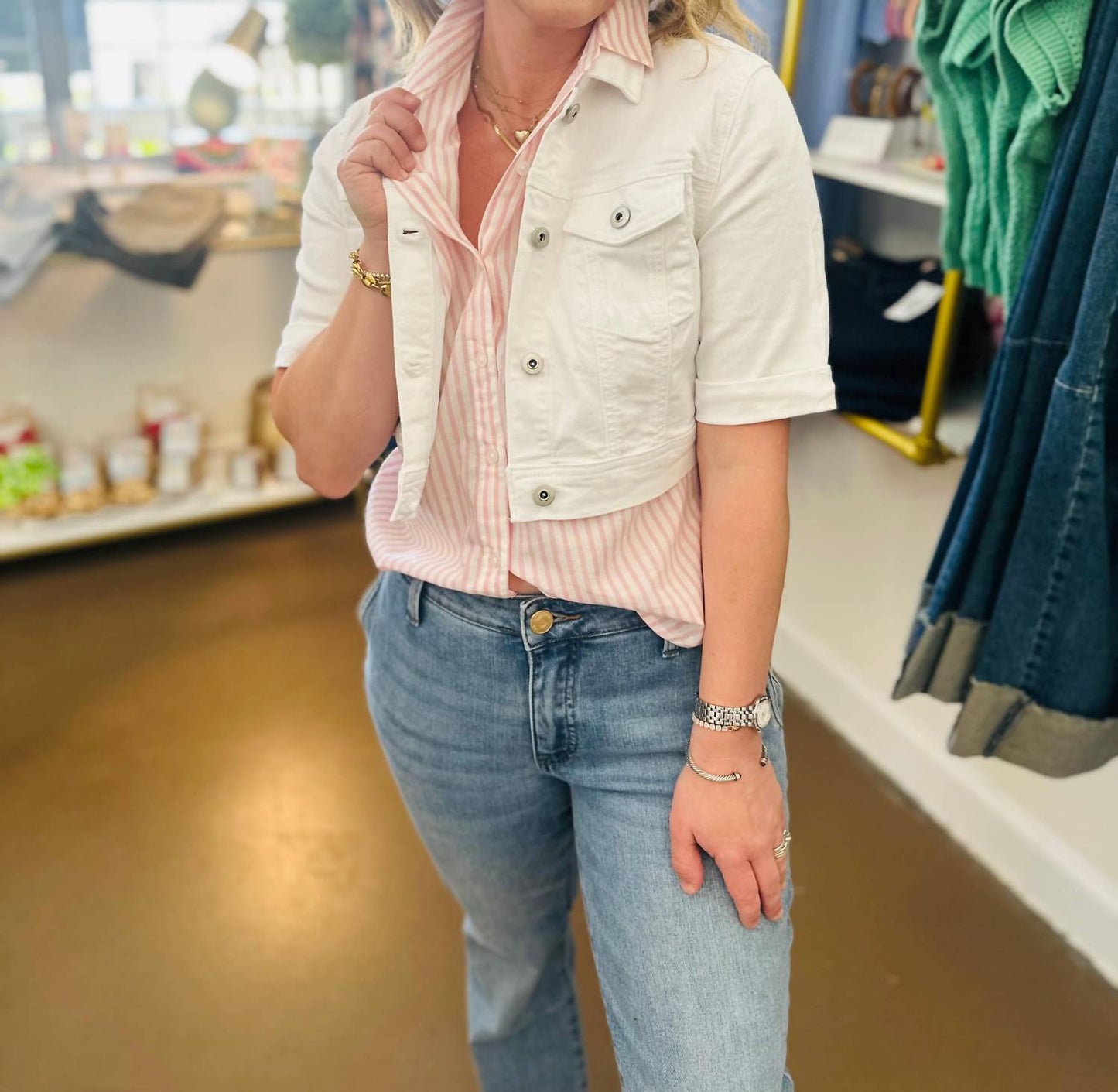 Charlie B - Cropped Jean Jacket