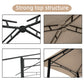 Outdoor Grill Gazebo 8 x 5 ft with Double-Tier Soft Top Canopy