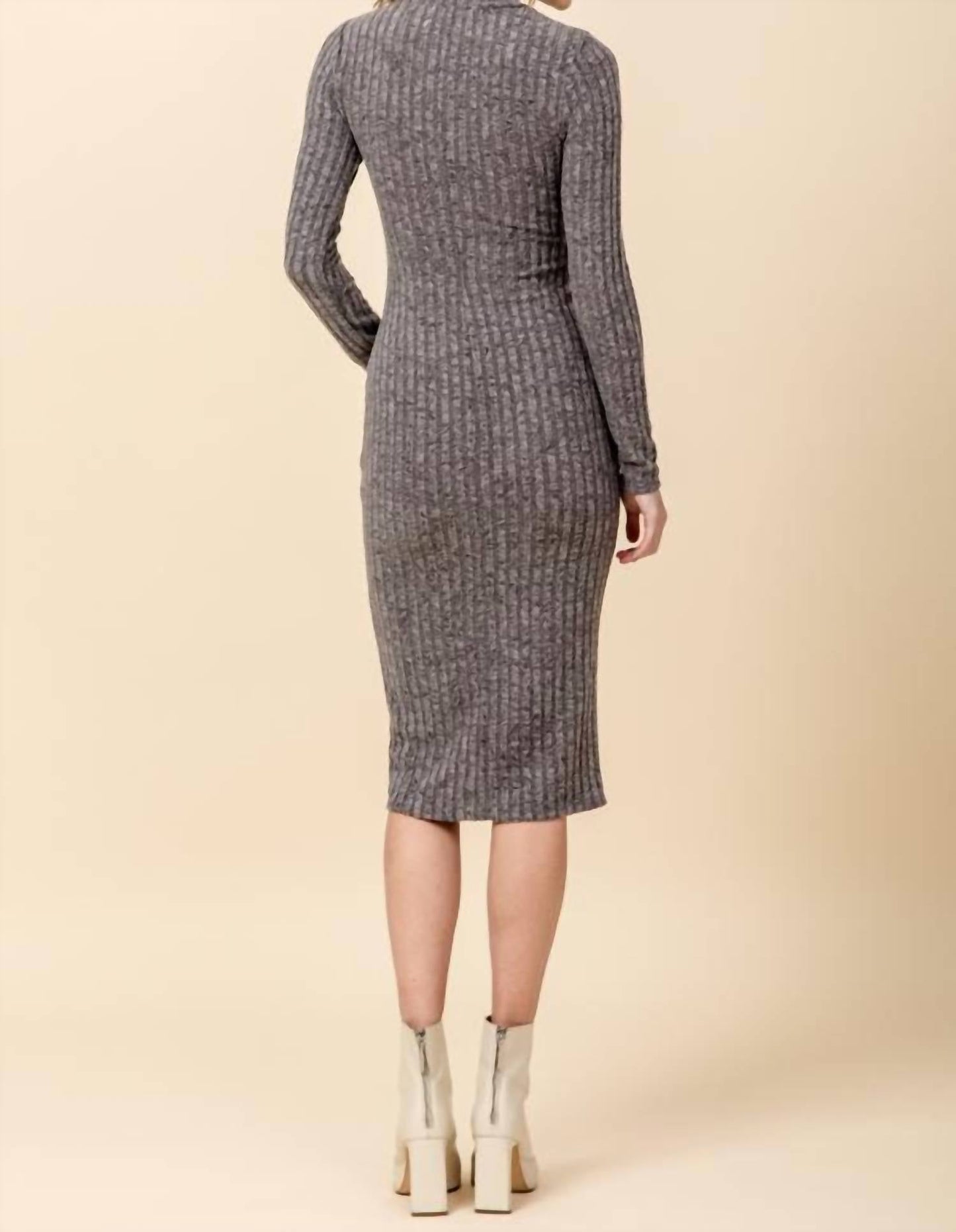 124 Voltaire - You Got This Ribbed Bodycon Dress