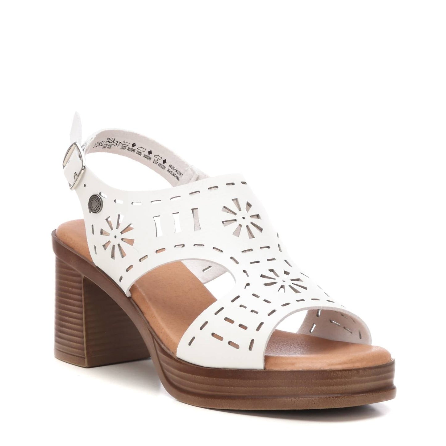 Xti - Women's Cutout Block Heel Sandals