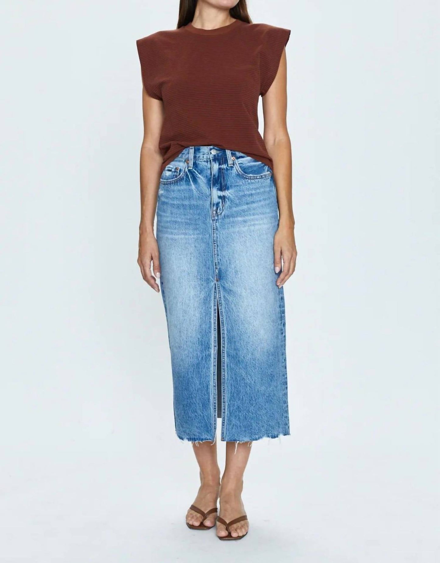 Pistola - Alice Denim Midi Skirt
