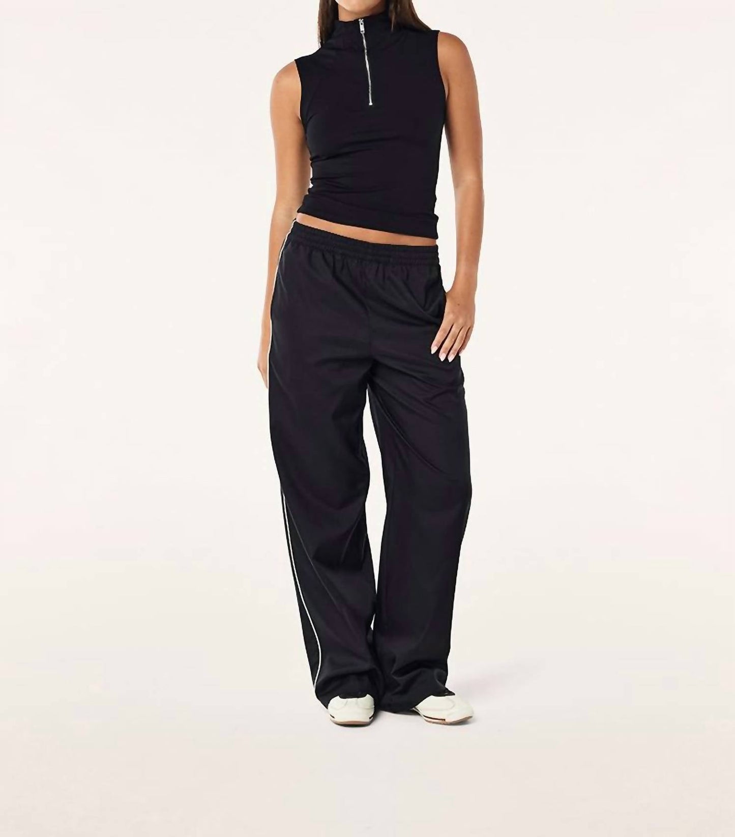 P.E. Nation - Routine Quarter Zip Tank Top