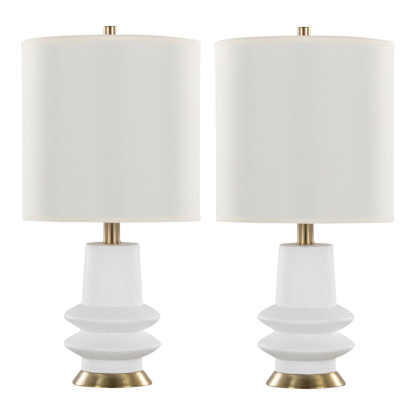 Lloyd 26' Contemporary Polyresin Table Lamp - Set of 2