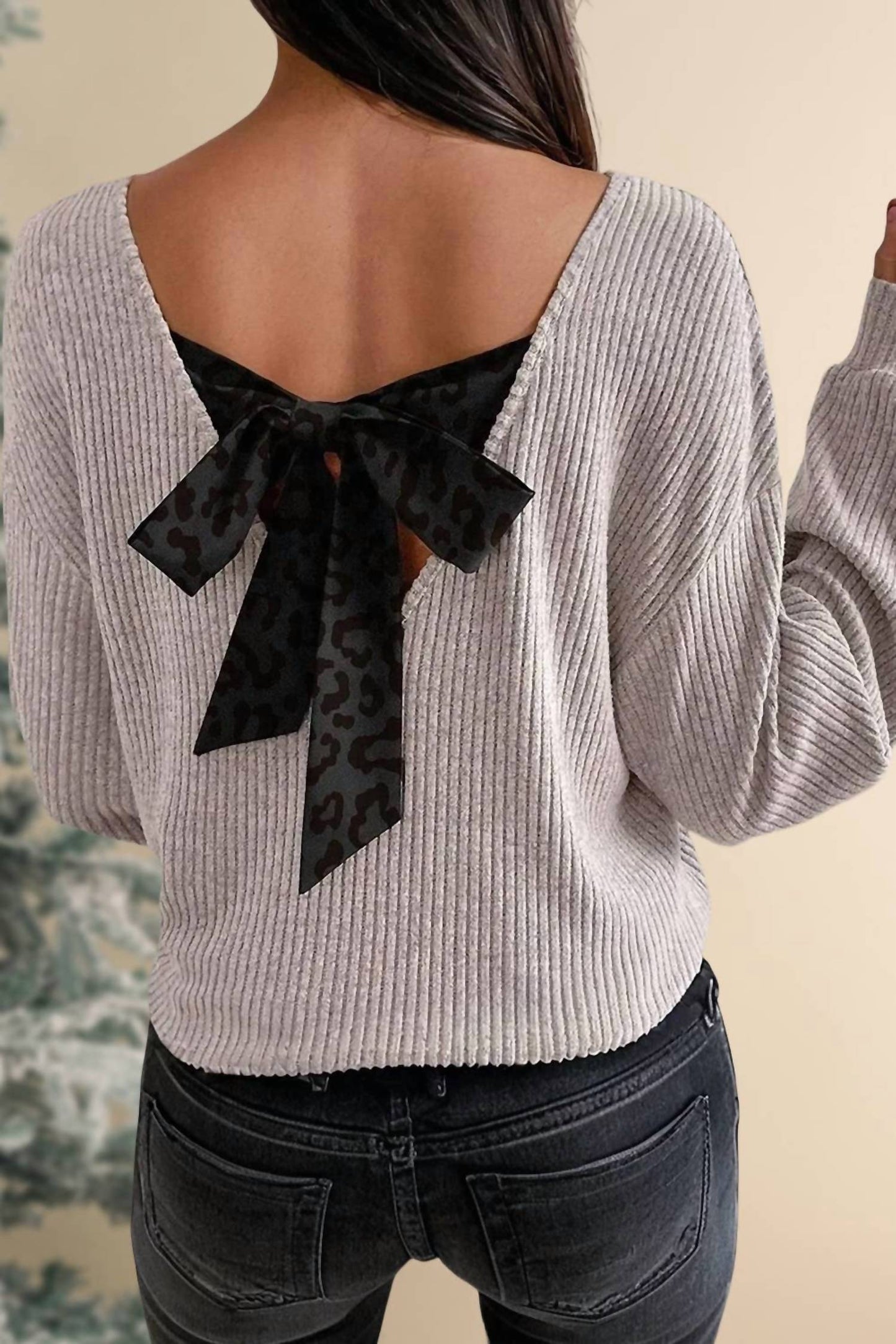 Aapparella - Bow Tie Back Blouse