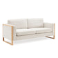 Modern 3-Seater Sofa With Solid Wood Legs