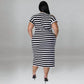5Besties - Stripe Dress - Plus