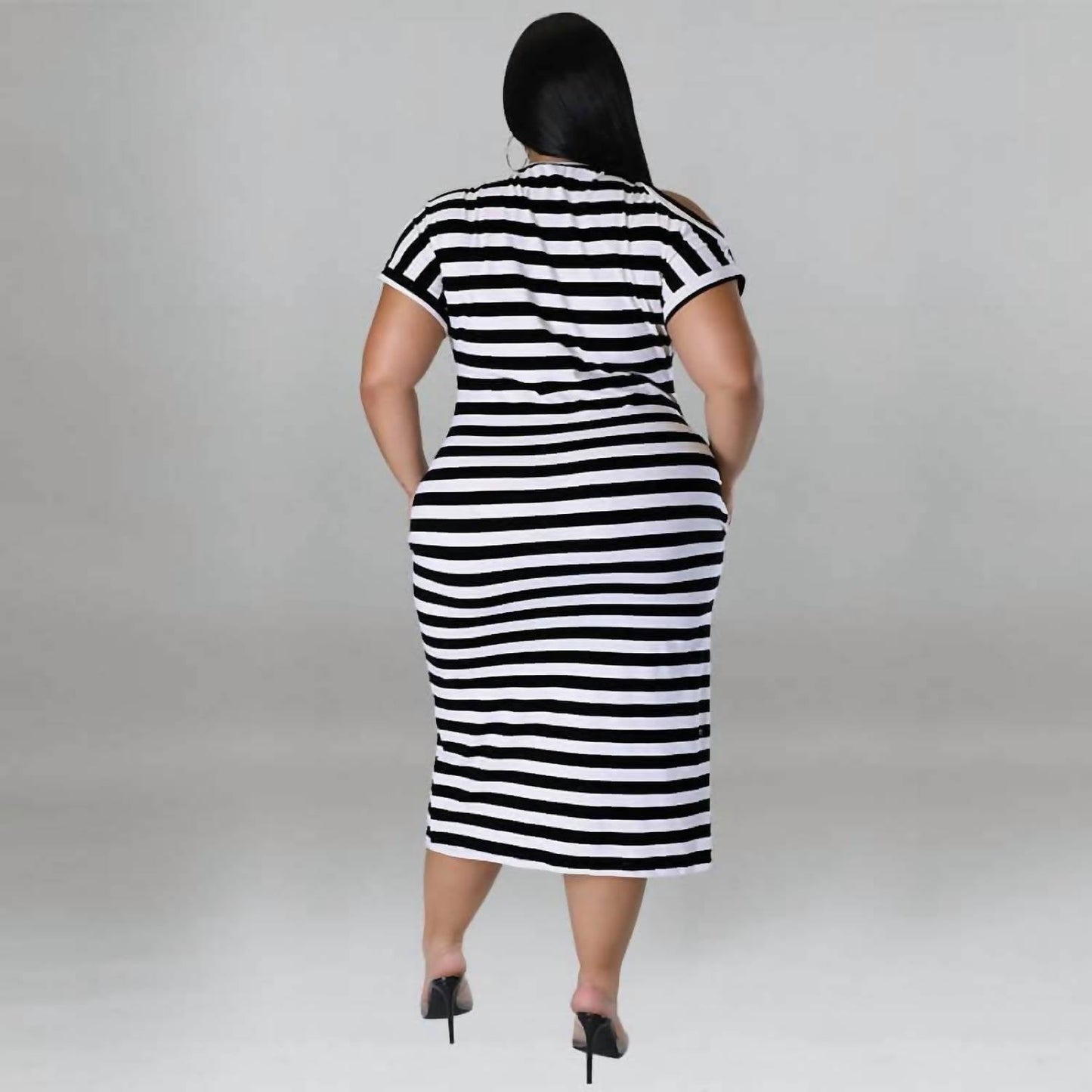 5Besties - Stripe Dress - Plus