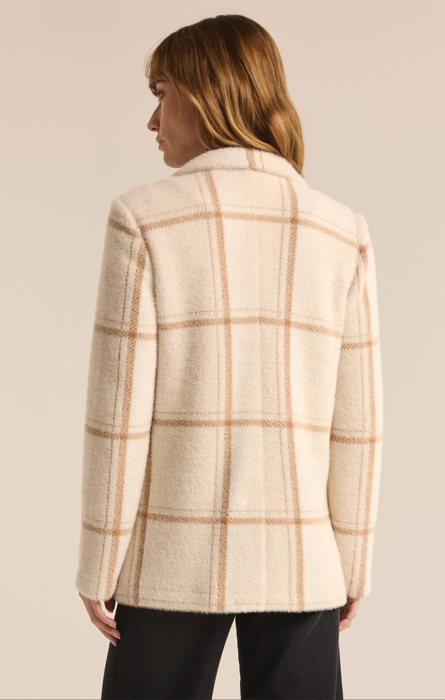 Z Supply - Roxanna Windowpane Knitted Blazer