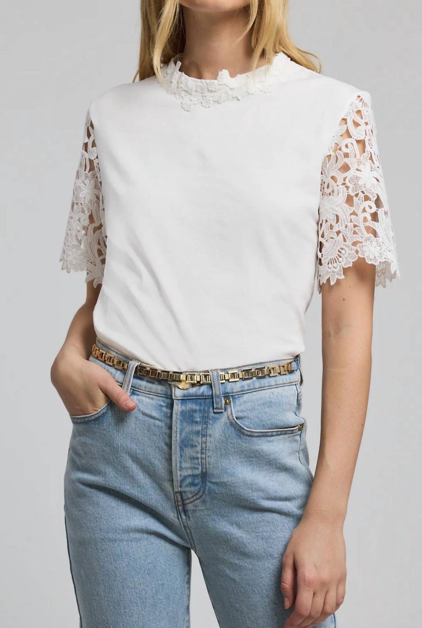 Generation Love - Ramona Lace Combo Top