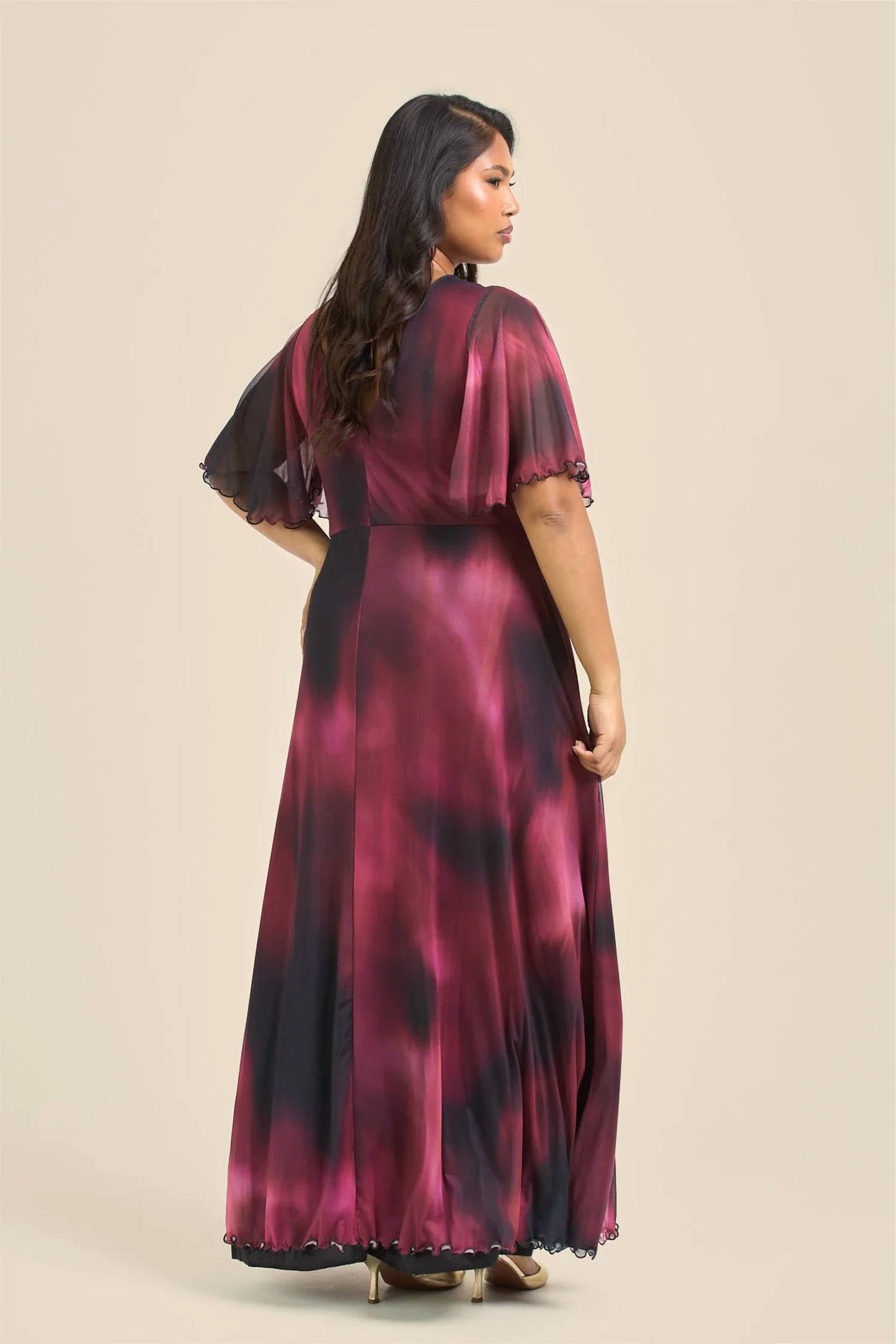 Fashion Szn Curve - Abstract Maxi Dress - Plus Size