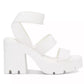 Steve Madden - Round Toe Strappy Lug Platform Sandals