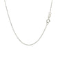14k White Gold Diamond-Cut Bead Chain 1.0mm