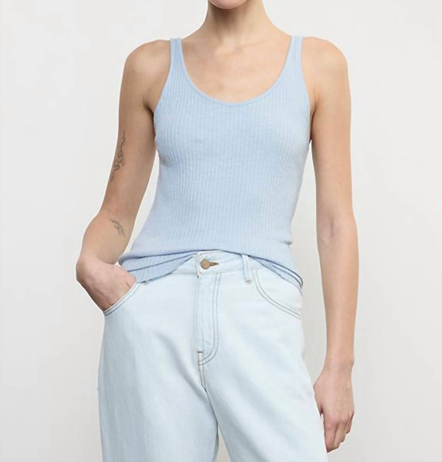 Enza Costa - Military Rib Slim Tank Top