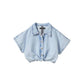 Silver Jeans Co - Girl's Short Sleeve Front Knot Denim Top