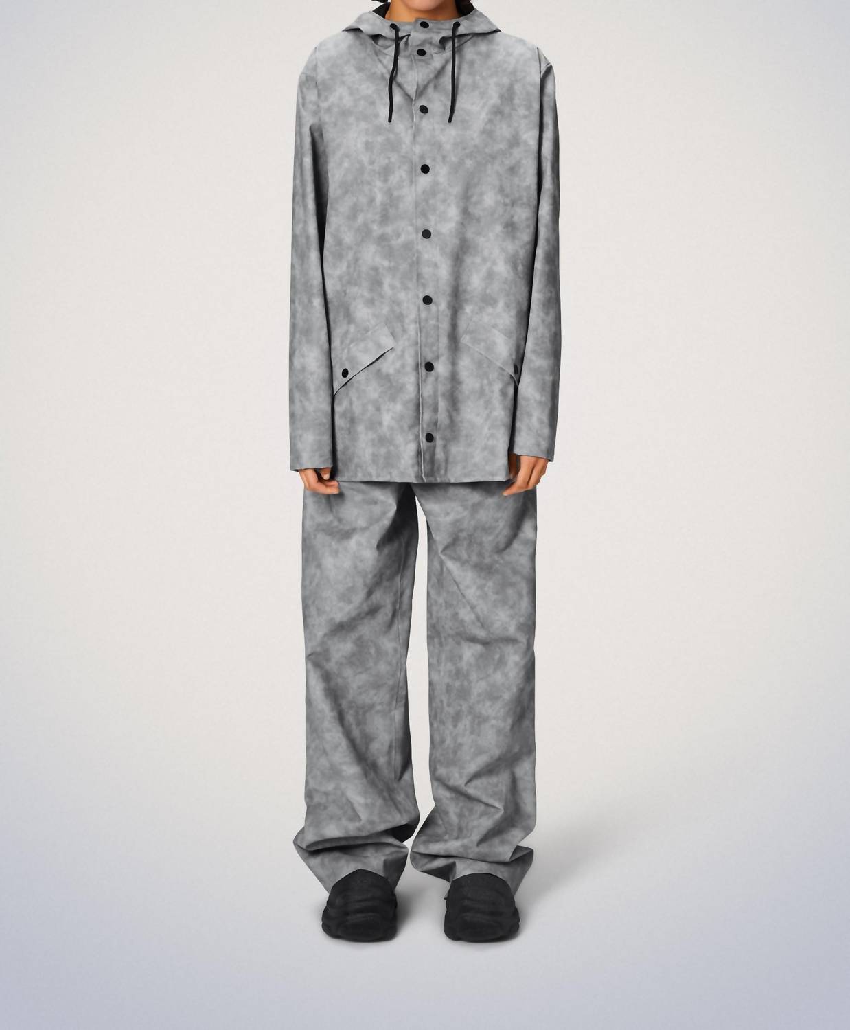 Rains - Snap Closure Raincoat Jacket